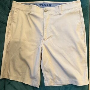 PGA Tour Brand 34” Tan Golf Shorts - GOOD CONDITION